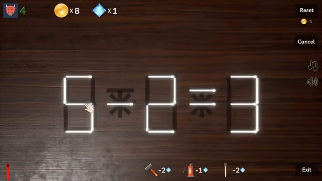 Puzzle: Fire Sticks 1