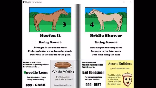 Quarter Horse Racing 1