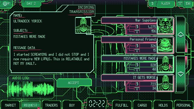 Space Warlord Organ Trading Simulator 2