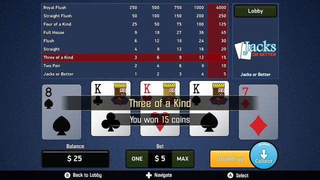 Jacks or Better: Video Poker 5