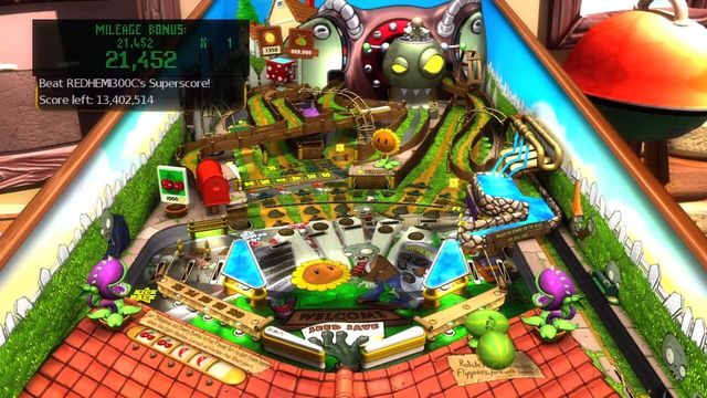 Pinball FX2: Plants vs. Zombies 1