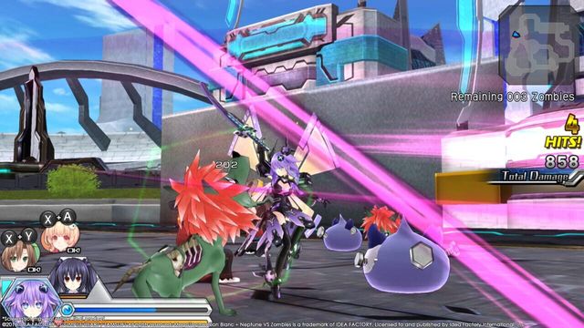 Megatagmension Blanc + Neptune VS Zombies 1