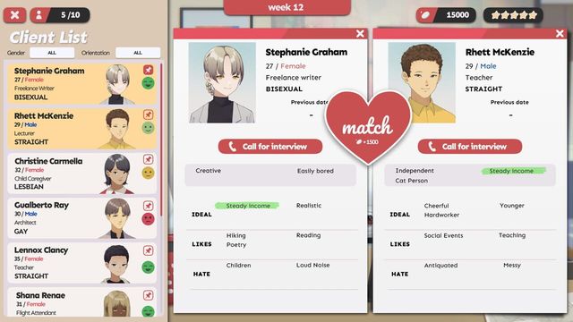 Matchmaker Agency 5