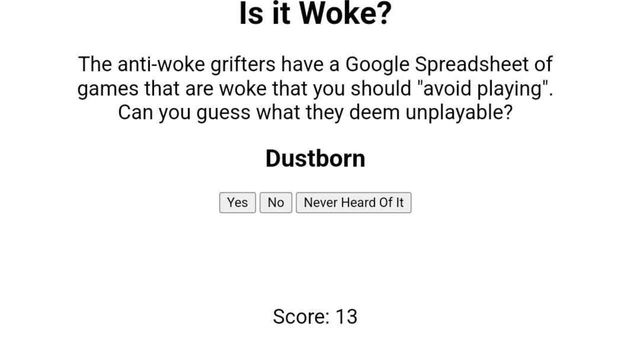 Is It Woke? 1