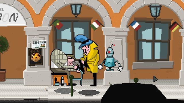 Detective Case and Clown Bot in: Murder in the Hotel Lisbon 3