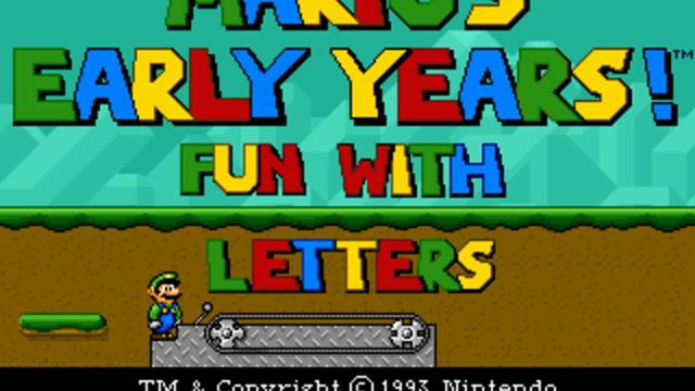Mario's Early Years! Fun with Letters 2