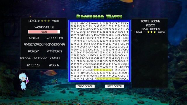 Professor Watts Word Search: Into the Ocean 2