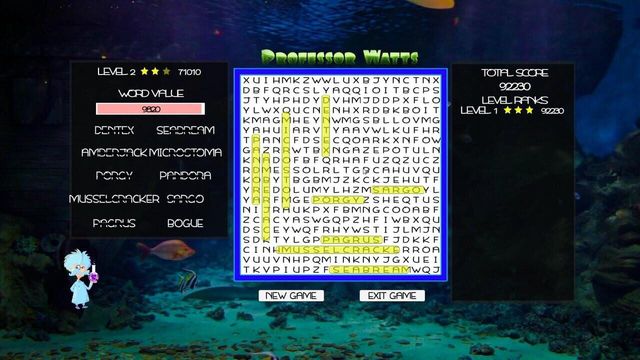 Professor Watts Word Search: Into the Ocean 3