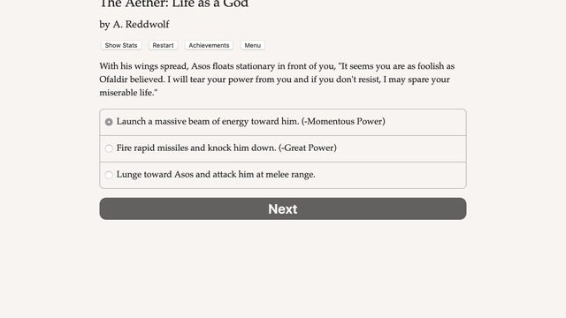 The Aether: Life as a God 3